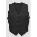 V42 Signature Black Female Fitted Twill Vest (Large)